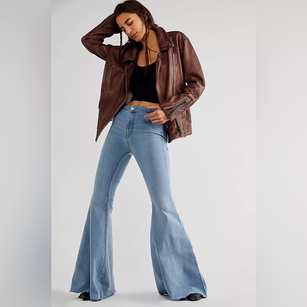 Free People Just Float On Flare Jeans